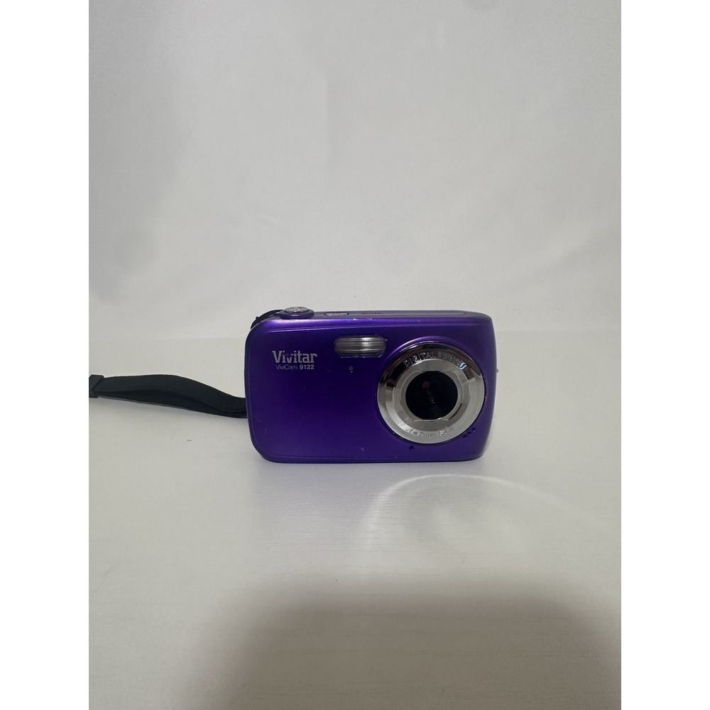 purple Vivitar ViviCam 9112 Digital Camera Untested